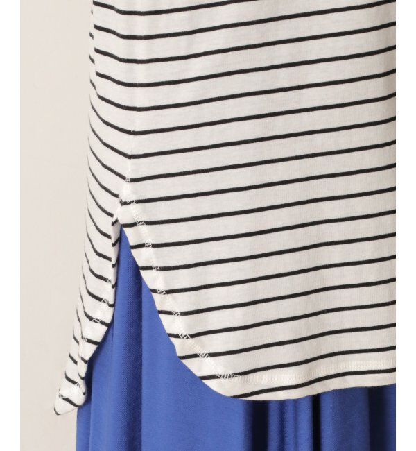 ikka「【雑誌 InRed 6月号掲載】【接触冷感／UVカット】コットンUSA裾ラウンドノースリプルオーバー」|タンクトップ|