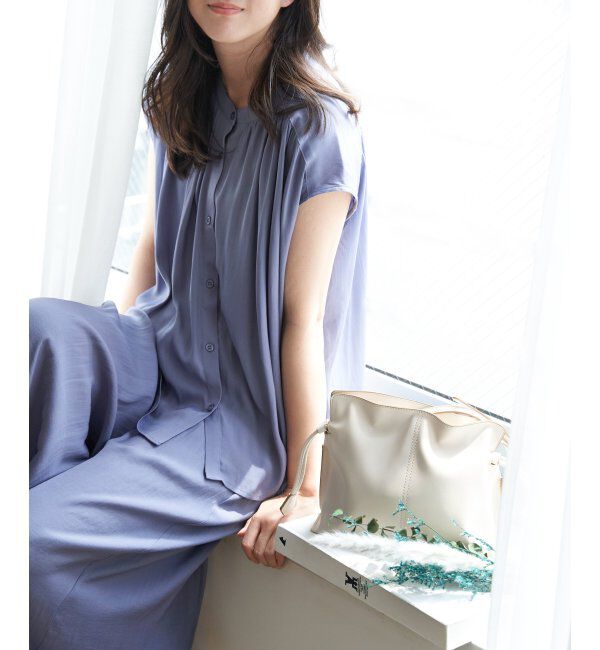 ikka「PUドロストショルダーバッグ」|その他|オフホワイト