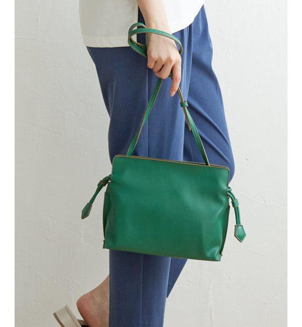 ikka「PUドロストショルダーバッグ」|その他|グリーン