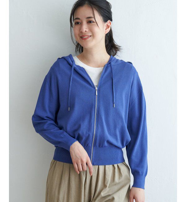 ikka「ニットジップパーカー」|その他|