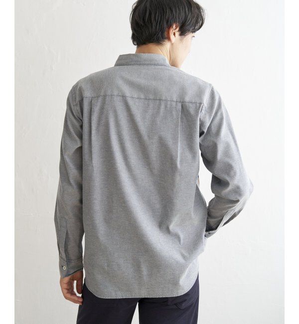 ikka「オックスブロックス切り替えシャツ」|シャツ・ブラウス|