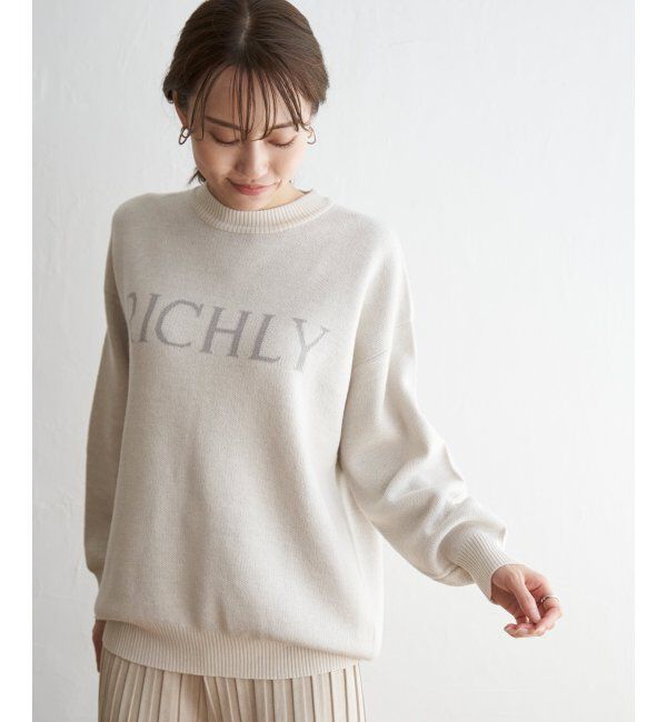 ikka「ジャガードロゴニットプルオーバー」|プルオーバー|