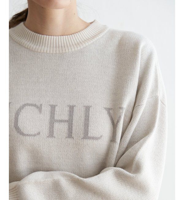 ikka「ジャガードロゴニットプルオーバー」|プルオーバー|