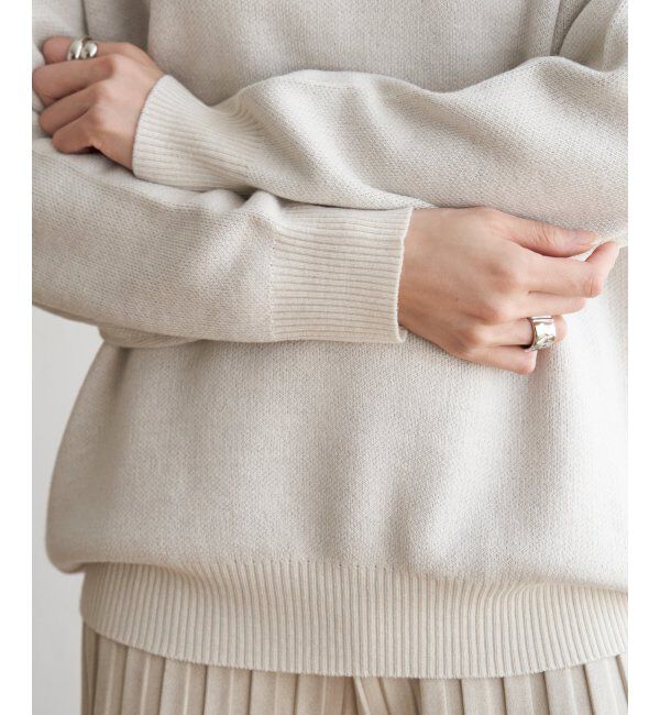 ikka「ジャガードロゴニットプルオーバー」|プルオーバー|