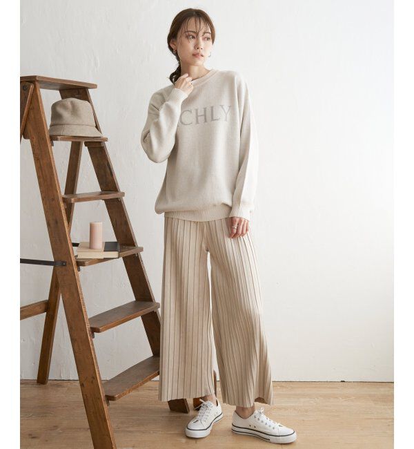 ikka「ジャガードロゴニットプルオーバー」|プルオーバー|