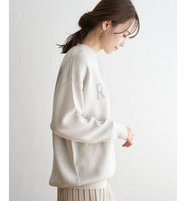 ikka「ジャガードロゴニットプルオーバー」|プルオーバー|