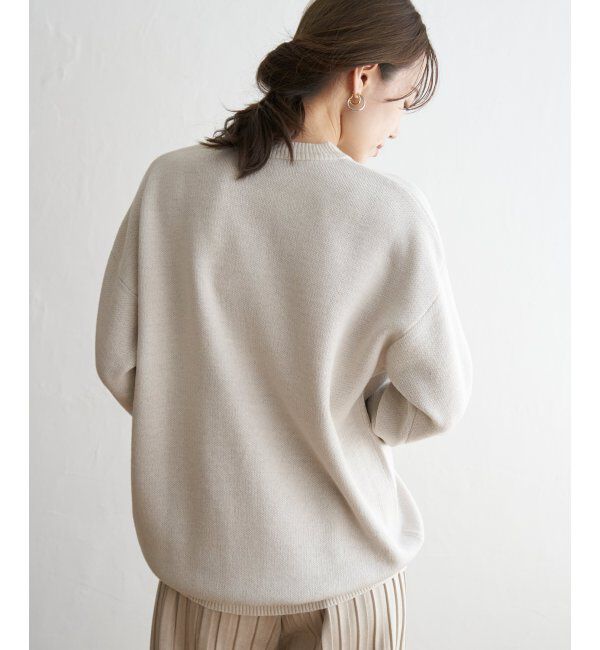 ikka「ジャガードロゴニットプルオーバー」|プルオーバー|