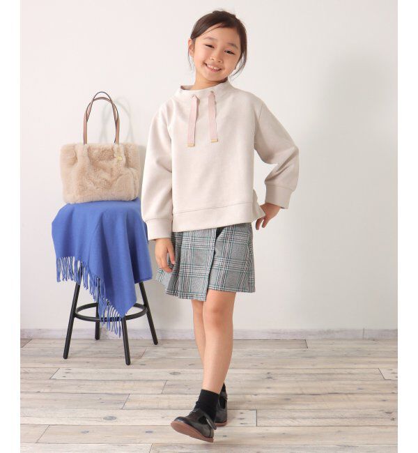 ikka kids「【親子おそろい】カットスウェードスピンドルプルオーバー（120~160cm）」|Tシャツ・カットソー|