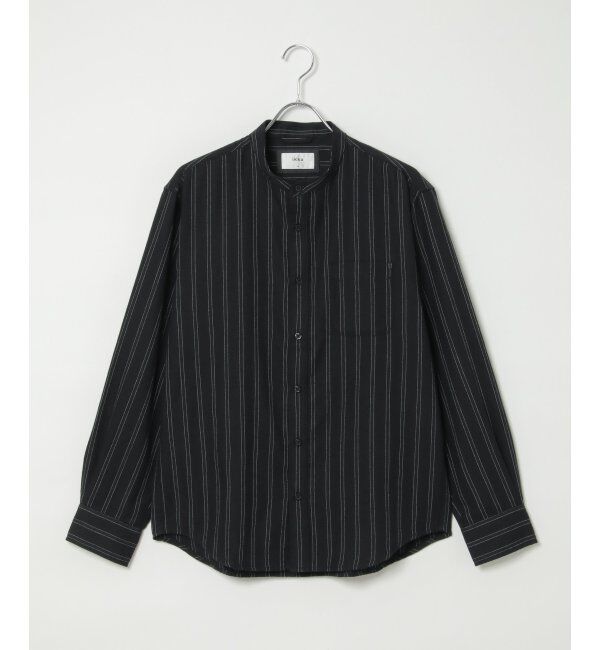 ikka「イージーケアフランネルバンドカラーシャツ」|シャツ・ブラウス|