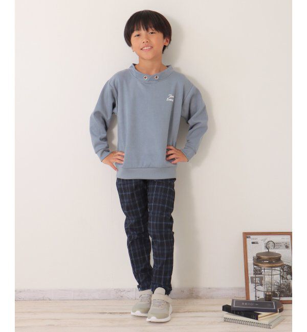 ikka kids「【抗菌防臭／吸水速乾】フェイクスエードルーイカラートレーナー（120~160cm）【親子おそろい】」|Tシャツ・カットソー|