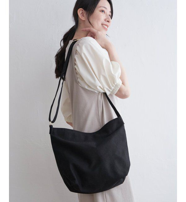 ikka「キャンバスショルダー」|その他|ブラック
