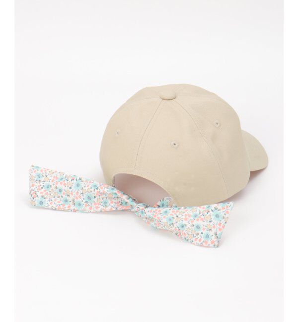 ikka kids「後ろリボンキャップ」|その他|ベージュ