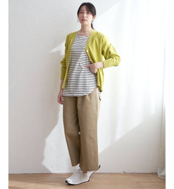 ikka「【雑誌InRed5月号掲載】コットンUSA裾ラウンドノースリプルオーバー」|タンクトップ|