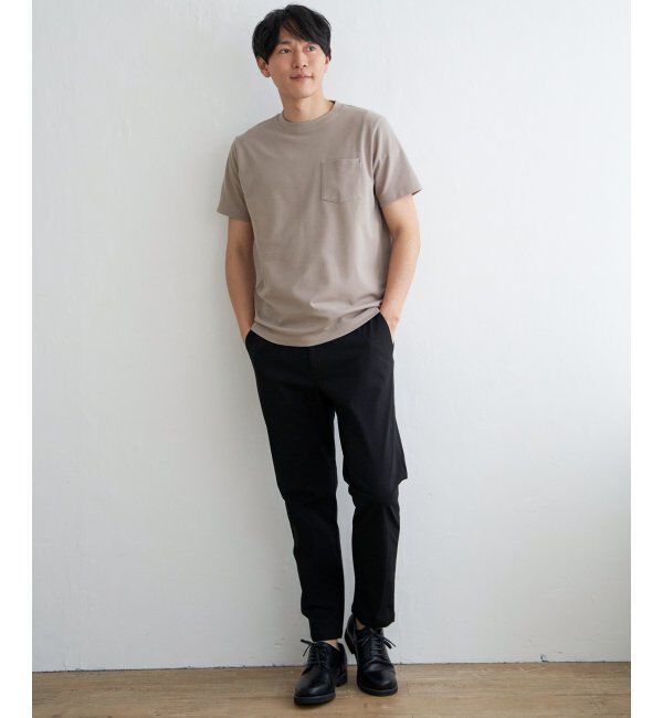 ikka「ライトダンボールダブルフェイスTシャツ」|Tシャツ・カットソー|