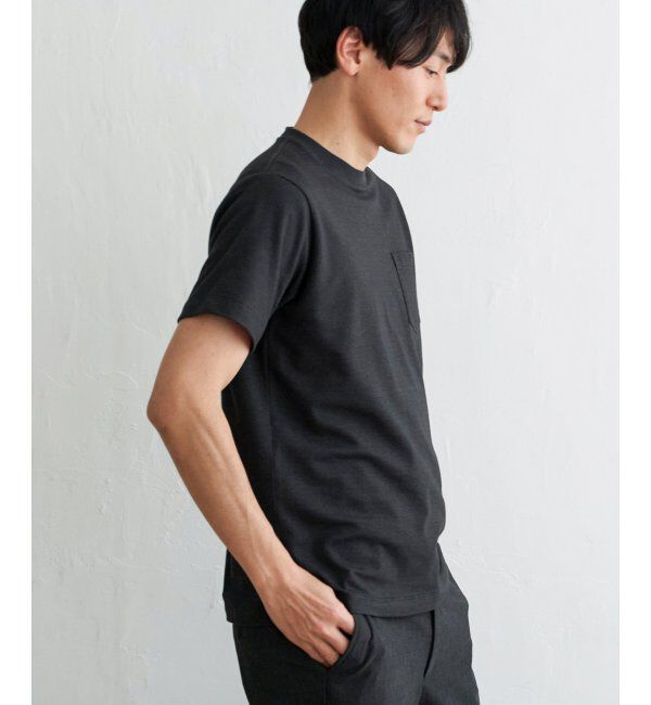 ikka「ライトダンボールダブルフェイスTシャツ」|Tシャツ・カットソー|