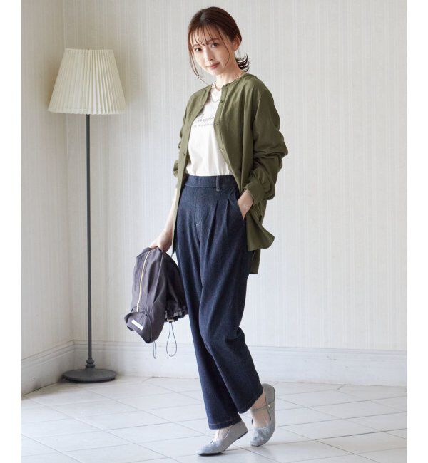 ikka「前後2WAYバンドカラーシャツ」|シャツ・ブラウス|