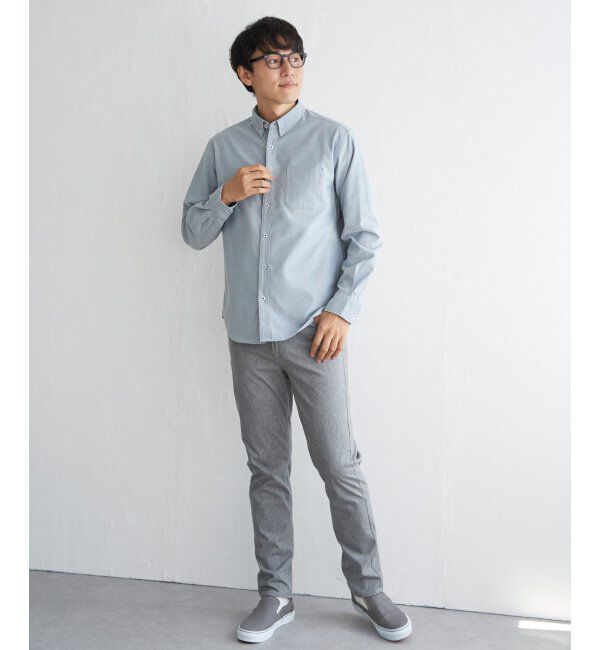 ikka「【吸水速乾】イージーケアオックスボタンダウンシャツ」|シャツ・ブラウス|