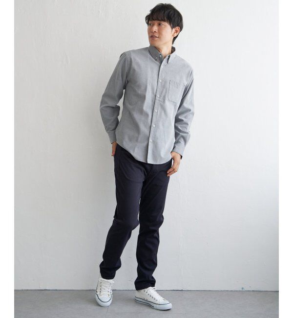 ikka「【吸水速乾】イージーケアオックスボタンダウンシャツ」|シャツ・ブラウス|