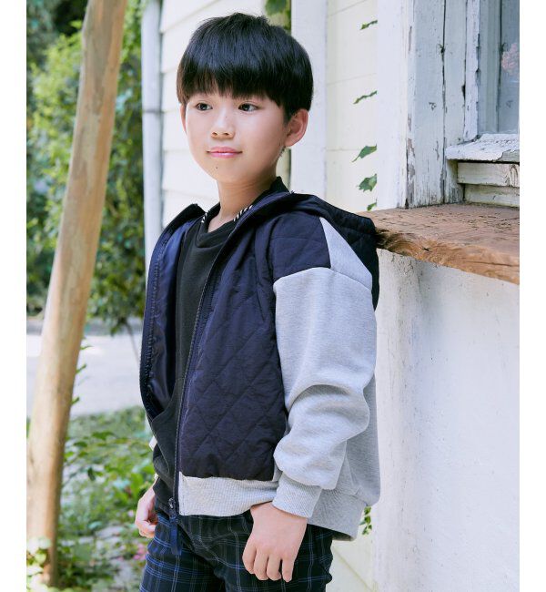 ikka kids「【親子おそろい】コンビブロックスパーカー（110~160cm）」|その他|