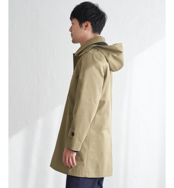 IKKA LOUNGE「【雑誌MonoMax4月号掲載】撥水ピケフードステンカラーコート」|その他|