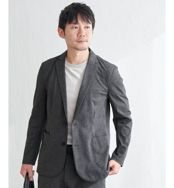 IKKA LOUNGE「GOKU楽ワークポンチジャケット」|テーラードジャケット|グレー