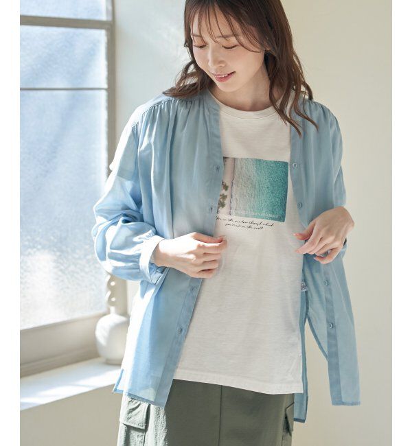 ikka「【雑誌InRed5月号掲載】ロゴフォトプリントTシャツ」|Tシャツ・カットソー|