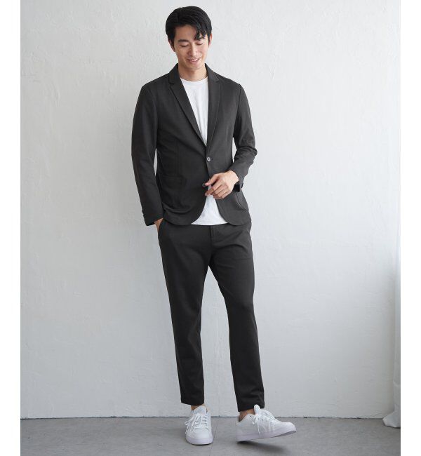 IKKA LOUNGE「GOKU楽ワークTRポンチジャケット」|テーラードジャケット|