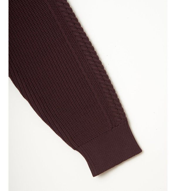 ikka「GOKUラクニットアランケーブル」|プルオーバー|