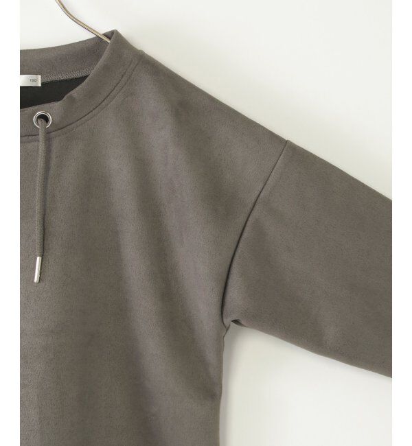 ikka kids「【親子コーデ】フェイクスエードルーイカラーレイヤードプルオーバー（120~160cm）」|Tシャツ・カットソー|