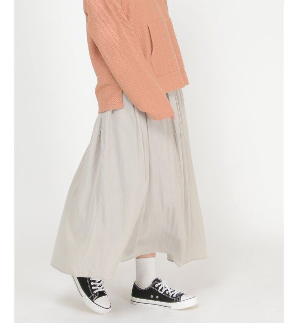 Lbc with Life「サテンギャザースカート」|スカート|