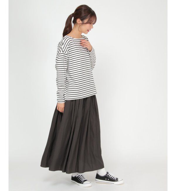 Lbc with Life「サテンギャザースカート」|スカート|