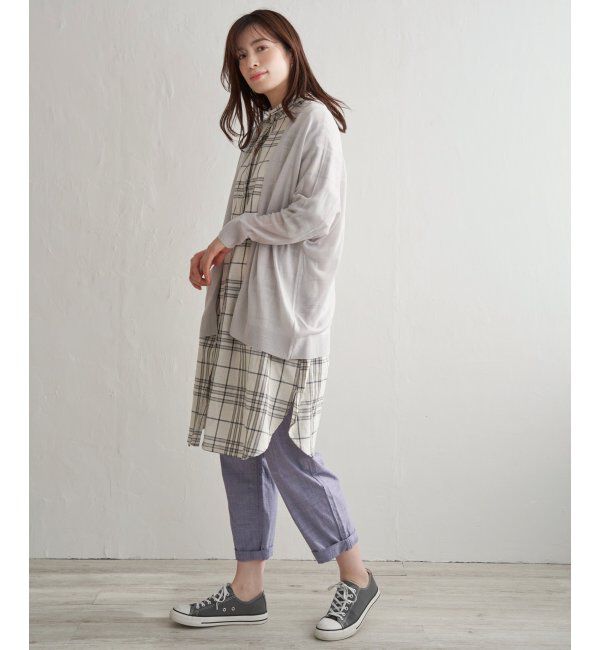 Lbc with Life「リネンライクトッパーカーディガン」|カーディガン|