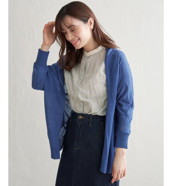 Lbc with Life「リネンライクトッパーカーディガン」|カーディガン|