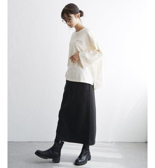 Lbc with Life「刺繍ミニ裏毛8分袖プルオーバー」|その他|