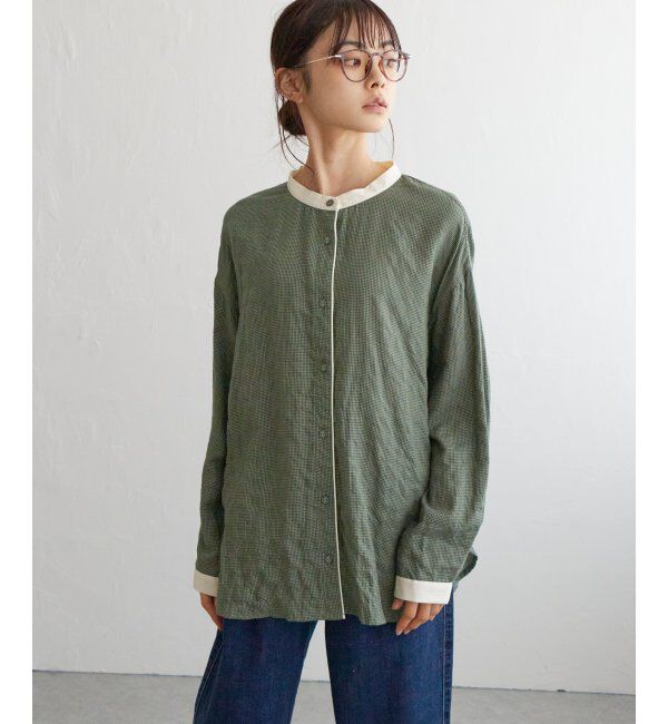 Lbc with Life「クレリックパイピングシャツ」|シャツ・ブラウス|