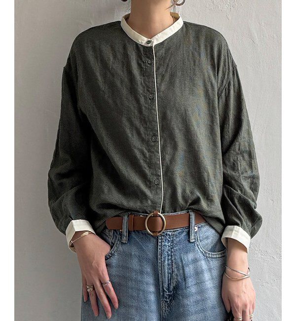 Lbc with Life「クレリックパイピングシャツ」|シャツ・ブラウス|