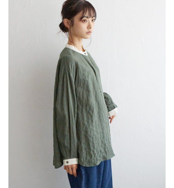 Lbc with Life「クレリックパイピングシャツ」|シャツ・ブラウス|