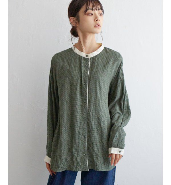 Lbc with Life「クレリックパイピングシャツ」|シャツ・ブラウス|