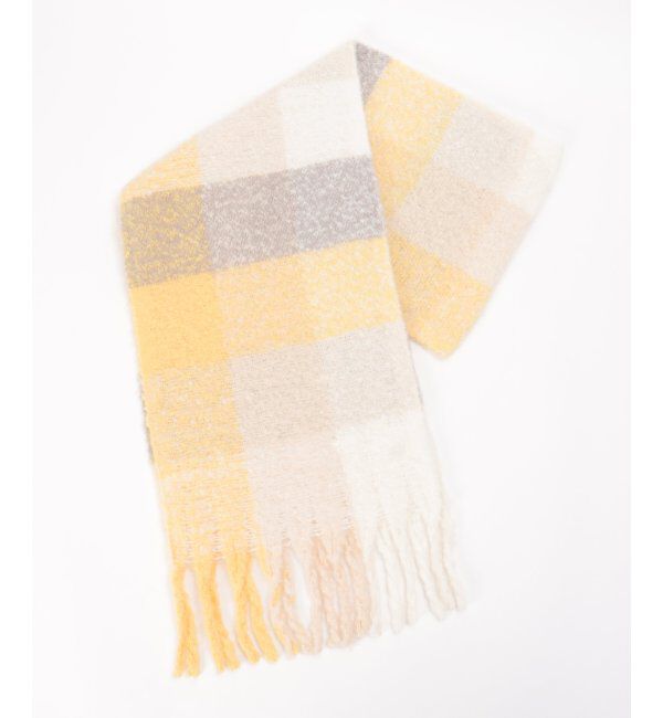 Lbc with Life「カラーブロックストール」|マフラー|