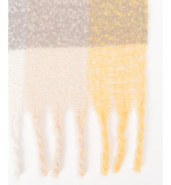 Lbc with Life「カラーブロックストール」|マフラー|