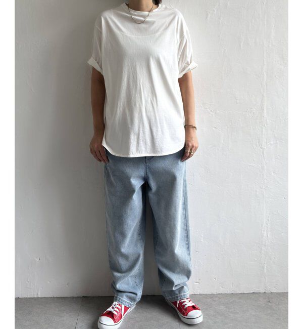 Lbc with Life「シルケット裾ラウンドTee」|Tシャツ・カットソー|