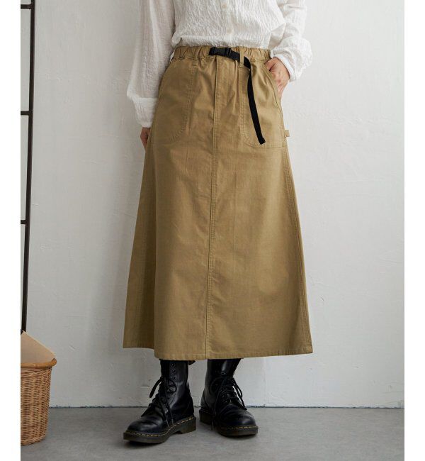 Lbc with Life「ツイルワークベルトフレアスカート」|スカート|