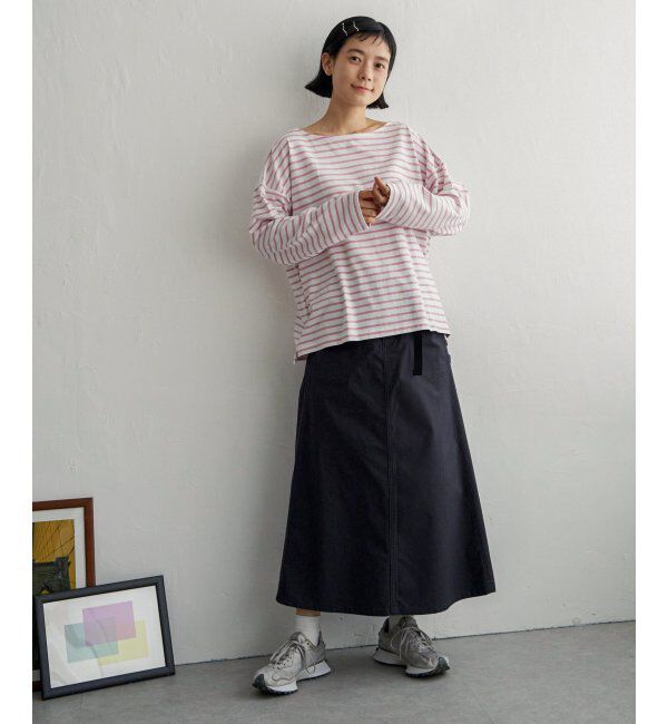 Lbc with Life「ツイルワークベルトフレアスカート」|スカート|