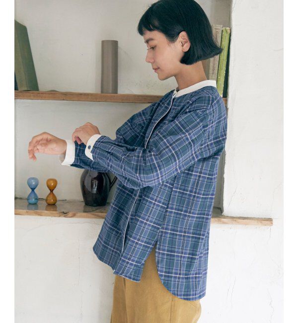 Lbc with Life「クレリックパイピングシャツ」|シャツ・ブラウス|