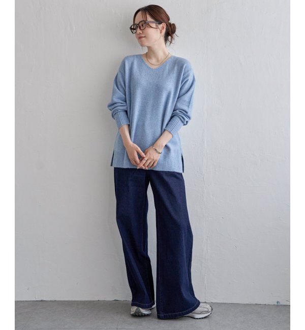 Lbc with Life「アンゴラ混Vネックニットプルオーバー」|カーディガン|