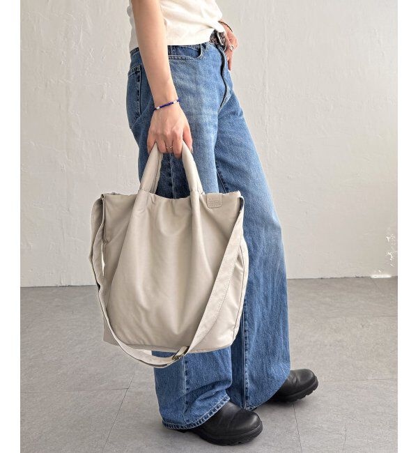 Lbc with Life「合皮パフ2WAYトートバッグ」|その他|