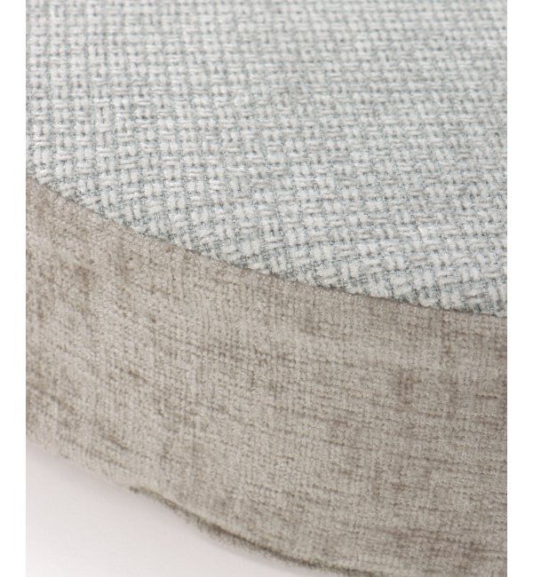 Lbc with Life「ベロアコンビシートクッション ラウンド H8cm」|クッション・クッションカバー|