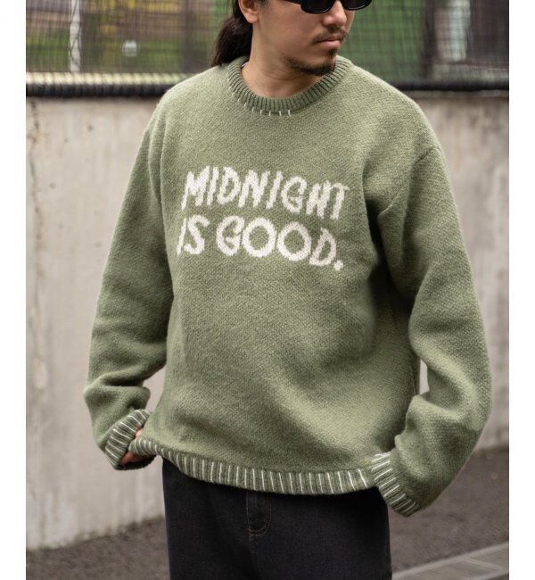 VENCE share style「ハンドステッチモヘアライククルーネックニット」|その他|カーキ