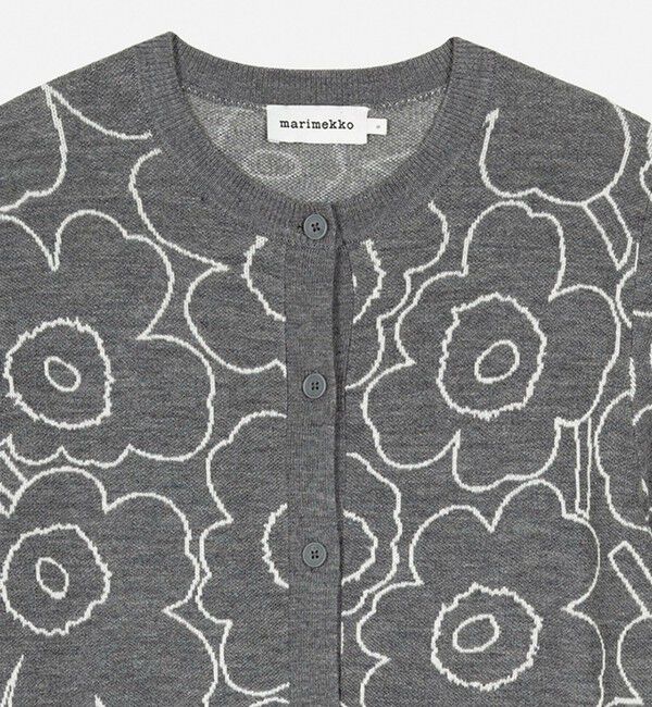 Marimekko「Villi Piirto Unikko ニットカーディガン」|ニット・セーター|