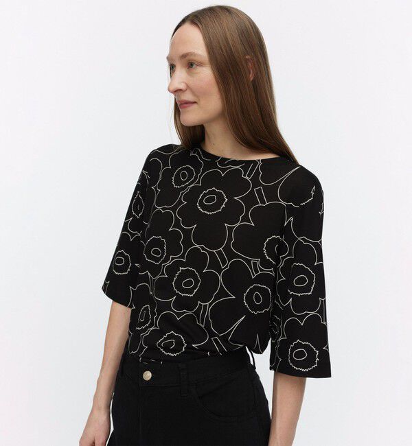 Marimekko「Kollaasi Piirto Unikko Tシャツ」|シャツ・ブラウス|